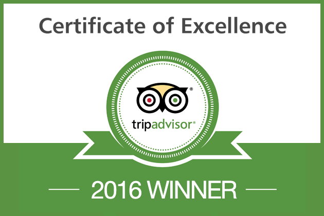 TripAdvisor Certificate of Excellence 2015